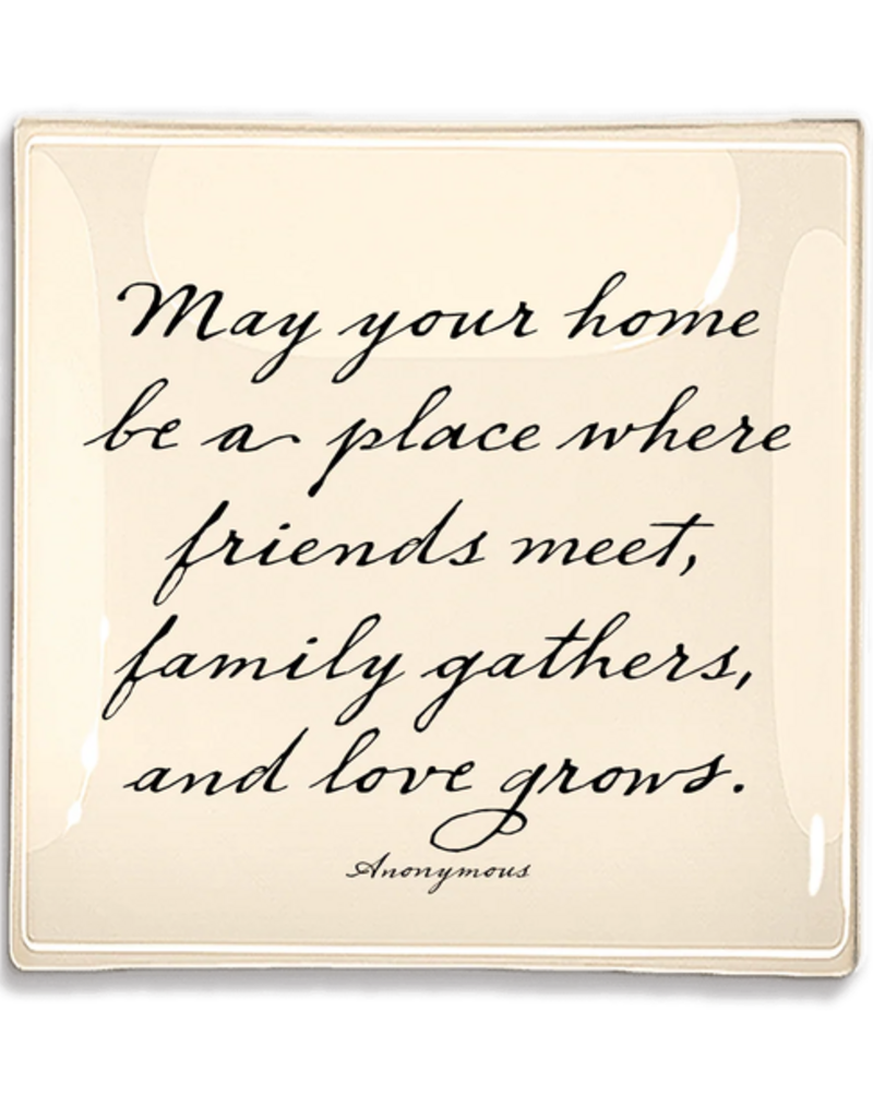 Ben's Garden May Your Home Be A Place Decoupage Glass Tray
