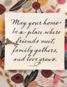 Ben's Garden May Your Home Be A Place Decoupage Glass Tray