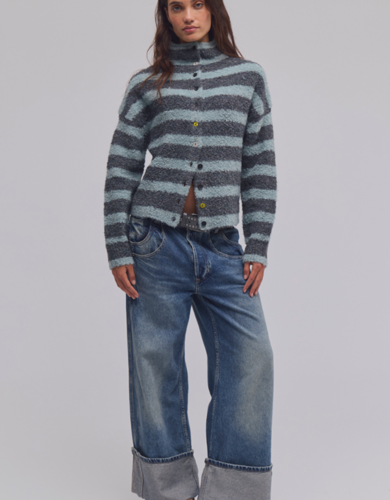 Free People Free People WTF Button Collection Cardigan