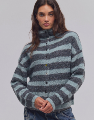 Free People Free People WTF Button Collection Cardigan