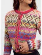 Free People Free People Skye Patterned Cardigan