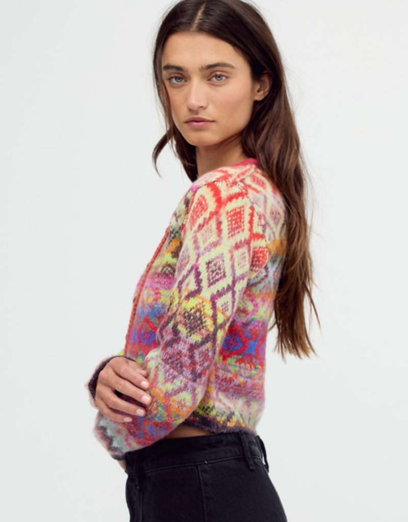 Free People Free People Skye Patterned Cardigan