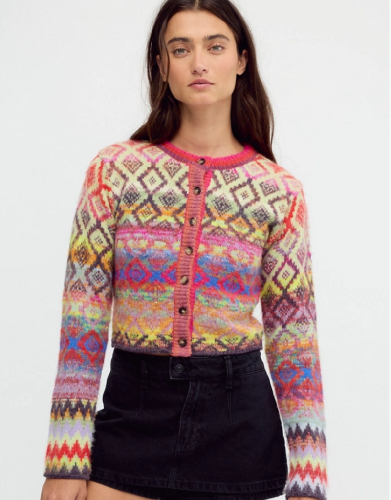 Free People Free People Skye Patterned Cardigan