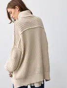 Free People Free People Worn Thru Turtle Sweater