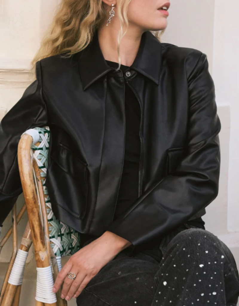 Z Supply Z Supply Ainsley Leather Jacket