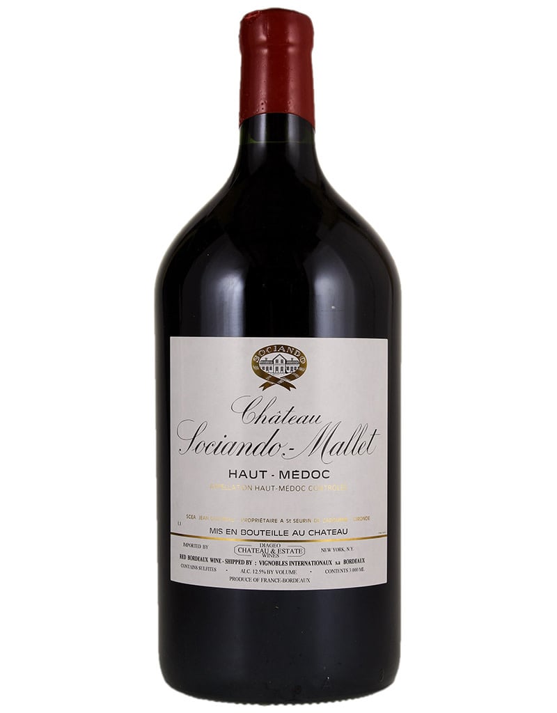 Grgich Hills Estate Château Sociando-Mallet 1995 Haut Medoc, Bordeaux, France 3L