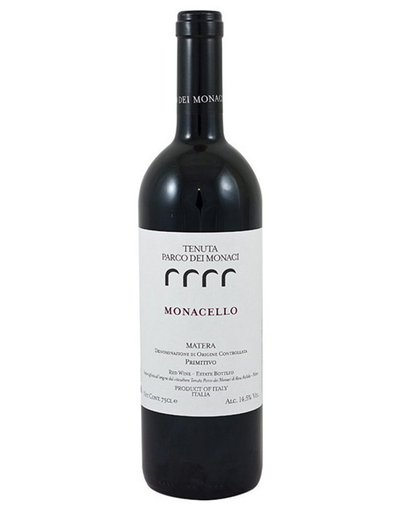 Tenuta Parco dei Monaci 2016 'Monacello' Primitivo, Matera, Italy