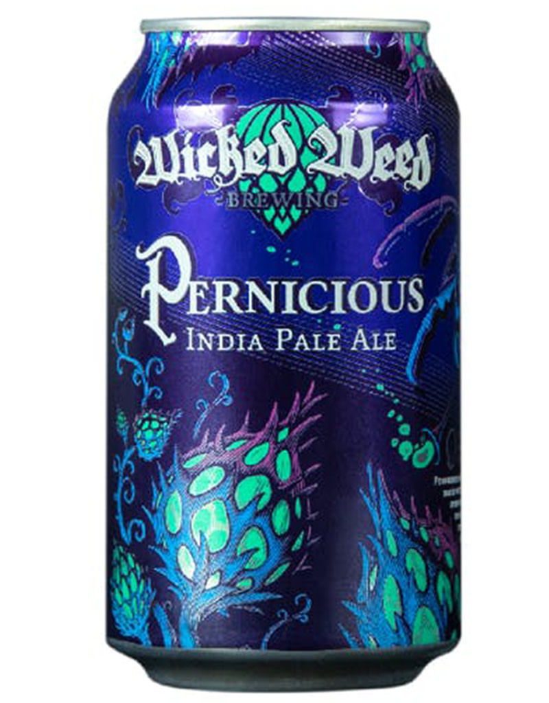 Wicked Weed Brewing Pernicious Perni-haze Hazy IPA Beer, North Carolina 6pk Cans