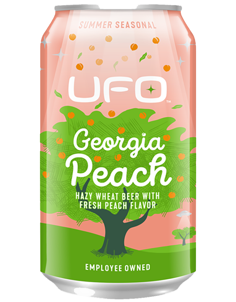 UFO 'Georgia Peach' Hazy Wheat, Massachusetts 6pk Cans