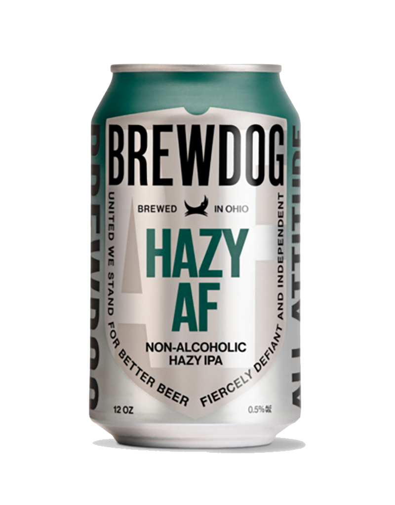BREWDOG Hazy AF, IPA Non-Alcoholic, Ohio 6pk Beer Cans