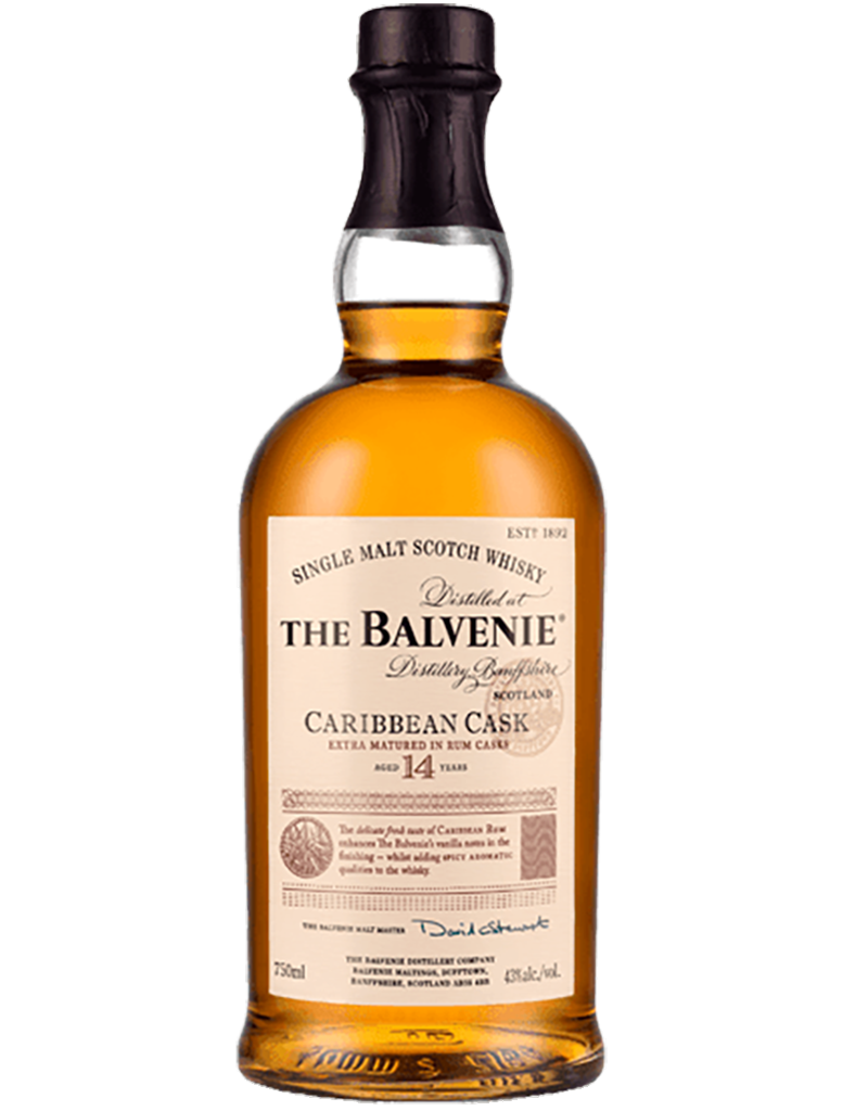 The Balvenie 14 Year Old Caribbean Cask Single Malt Scotch Whisky, Speyside, Scotland
