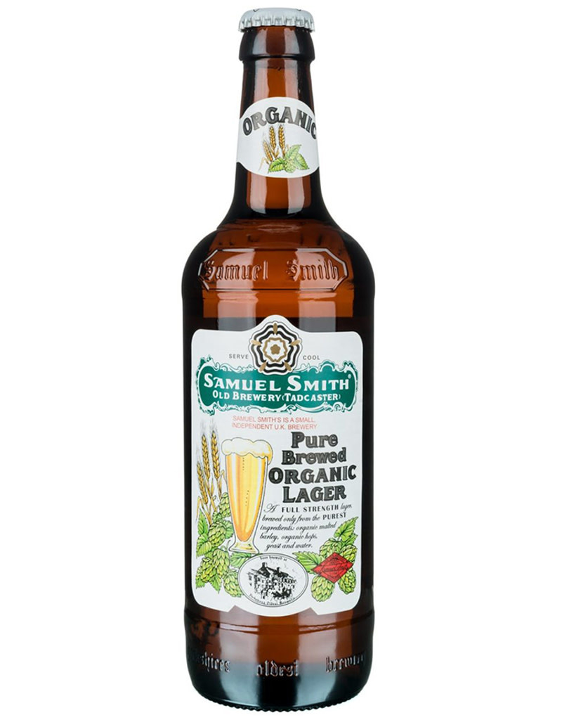 Samuel Smith Pure Brewed Organic Lager, England 4-pack Bottles