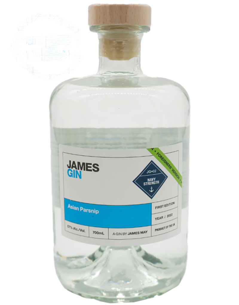 James Gin By James May Asian Parsnip Gin, U.K.