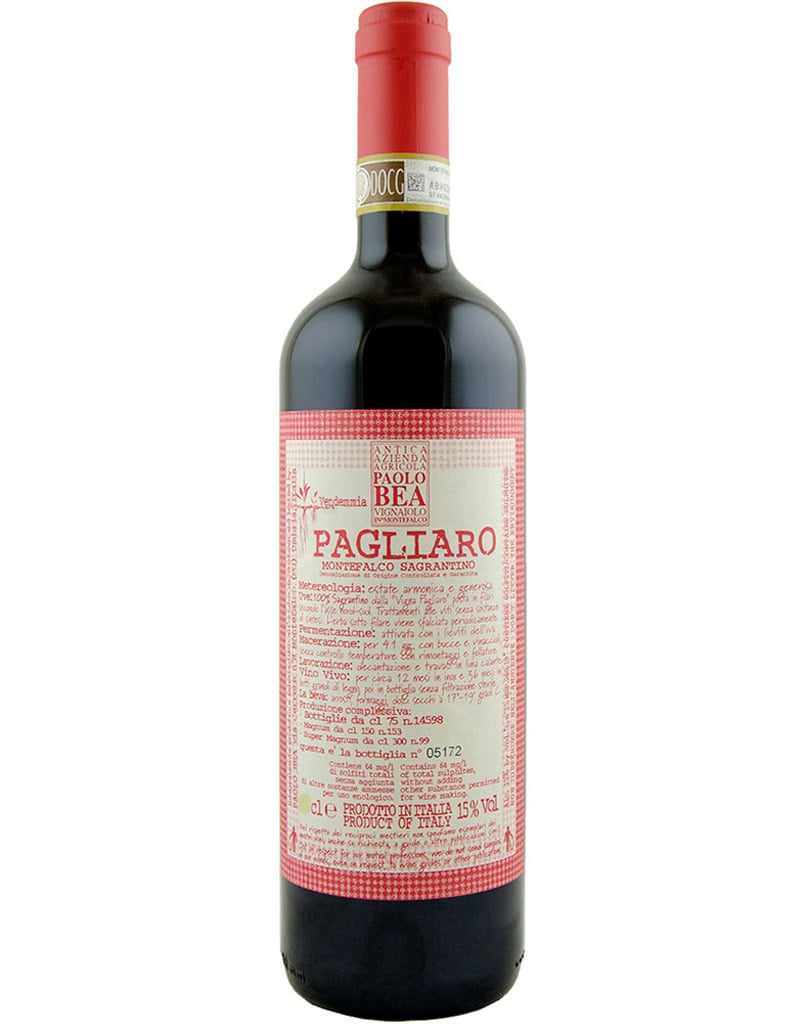 Paolo Bea 2017 'Vigneto Pagliaro' Sagrantino de Montefalco, Umbria, Italy 3L