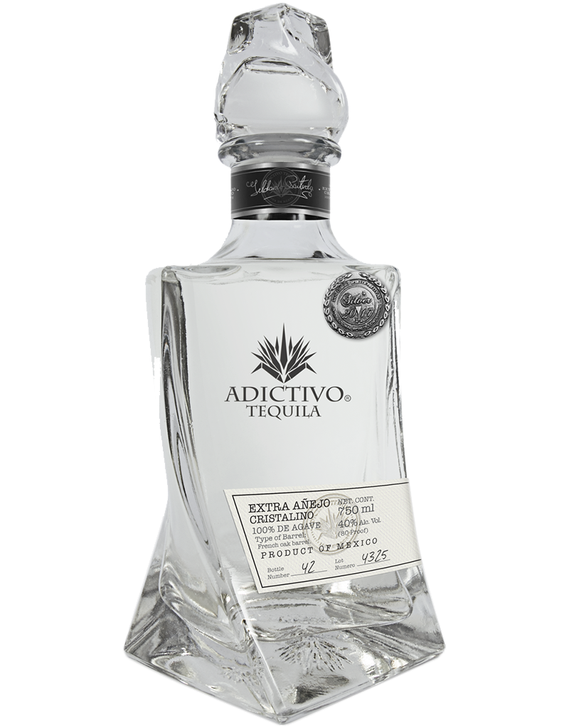 Adictivo Extra Añejo Cristalino Tequila, Jalisco, México