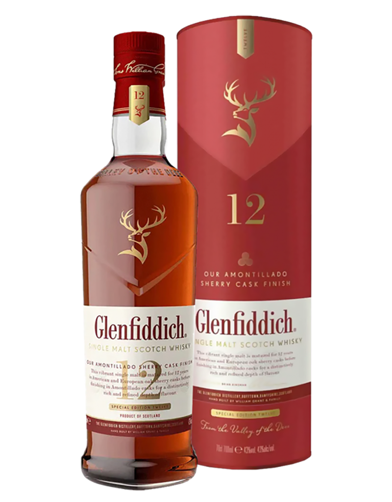 Glenfiddich Glenfiddich 12 Year Old Amontillado Sherry Cask Finish Single Malt Scotch Whisky, Scotland