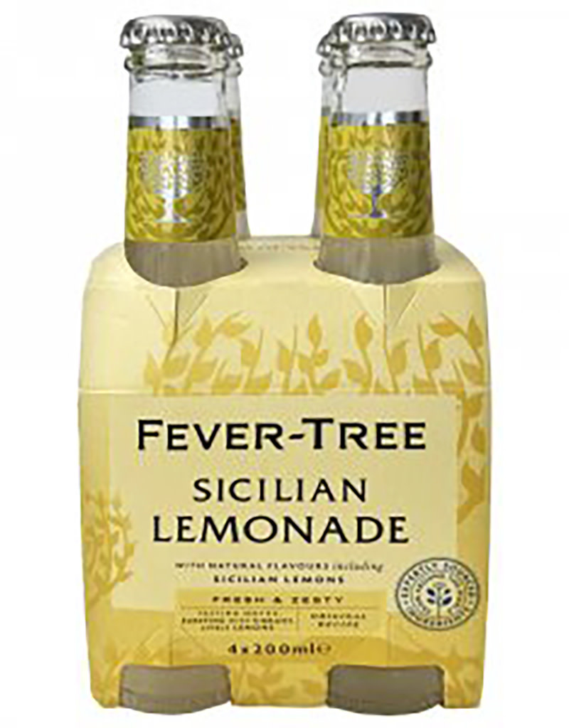 Fever Tree Sicilian Lemonade 200mL, 4pk