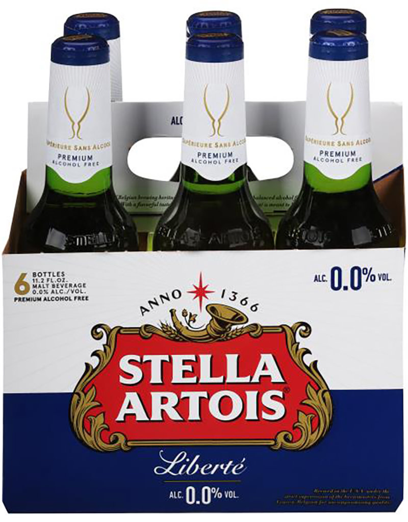 Stella Liberté Non-Alcoholic Beer, Belgium 6-pack Bottles