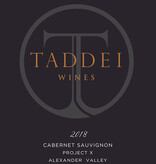 Taddei Wines 2018 Project X, Cabernet Sauvignon, Alexander Valley,  Sonoma, California
