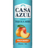 Casa Azul Peach Mango Tequila Soda, California 4-Pack Cans
