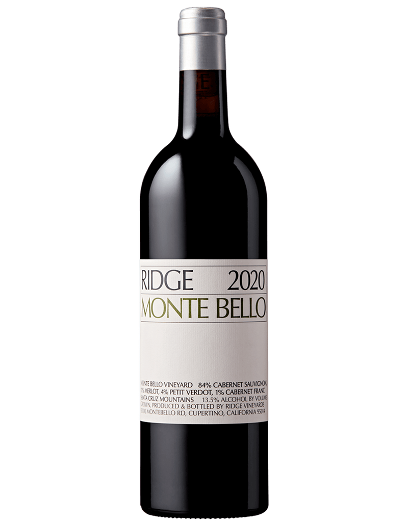 RIDGE Vineyards 2020 Monte Bello Cabernet Sauvignon, Santa Cruz Mountains, California