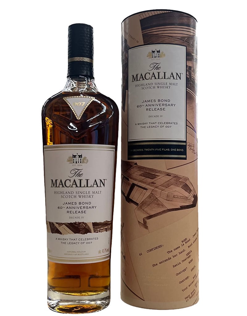 The Macallan James Bond 60th Anniversary Decade IV Single Malt Scotch Whisky Speyside - Highlands, Scotland