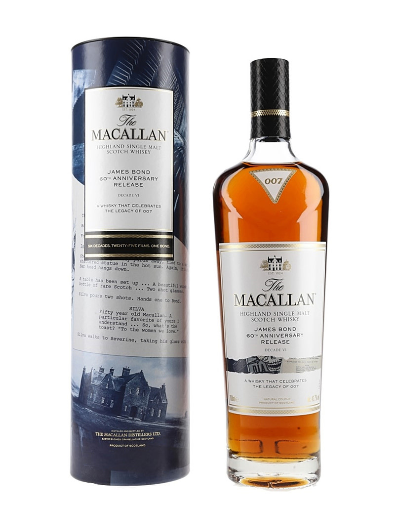 The Macallan James Bond 60th Anniversary Decade VI Single Malt Scotch Whisky Speyside - Highlands, Scotland