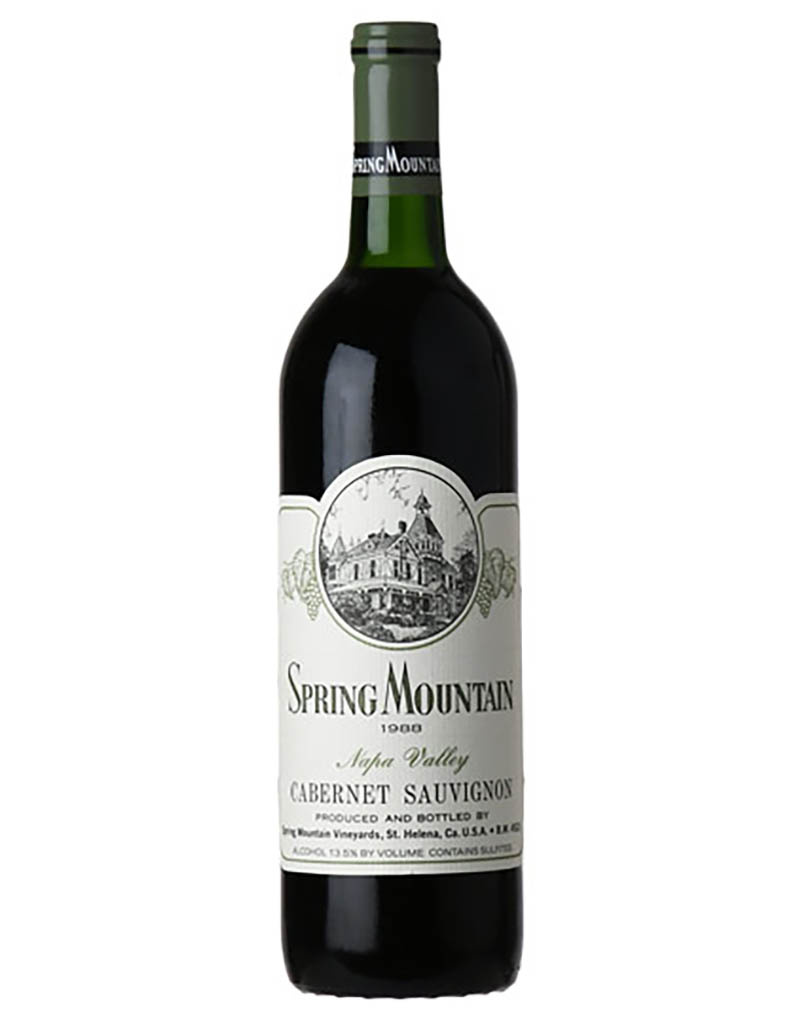 Spring Mountain Vineyard 1988 Cabernet Sauvignon, Napa Valley, California