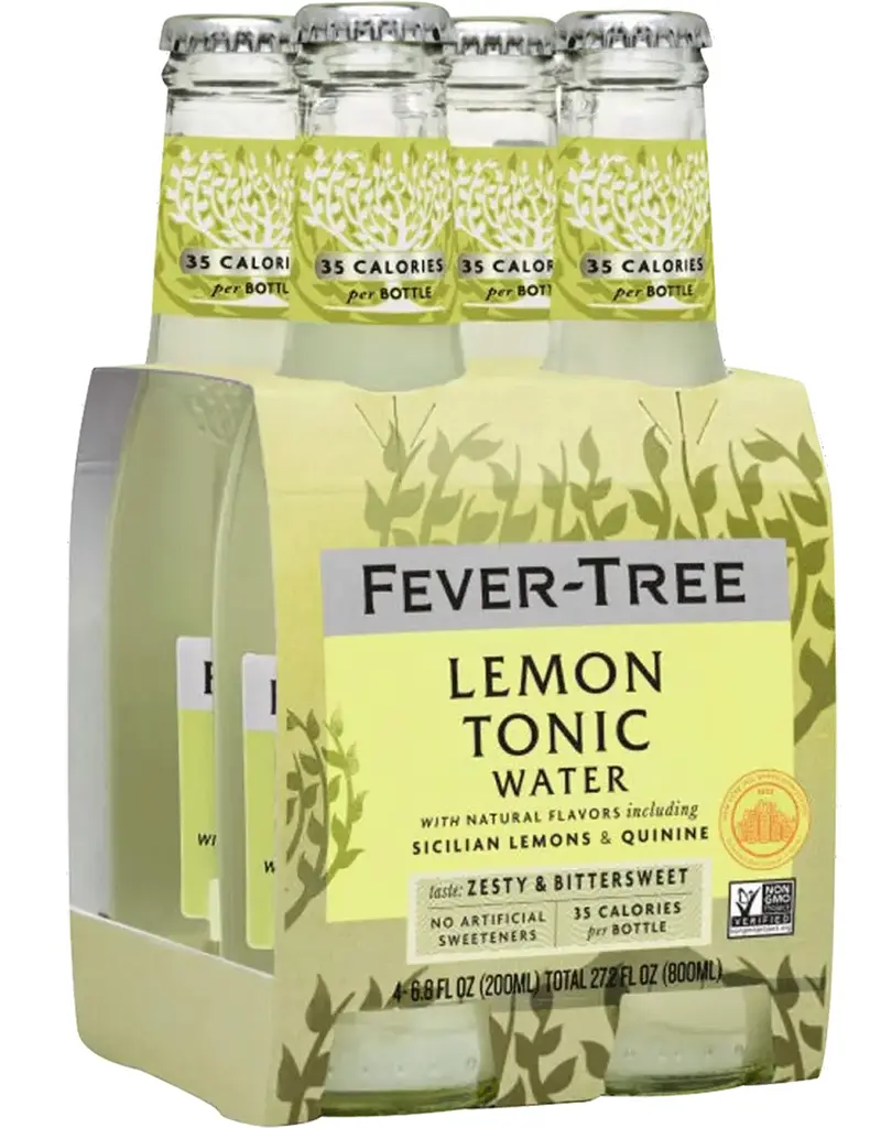 Fever Tree Lemon Tonic Water 200mL, 4pk