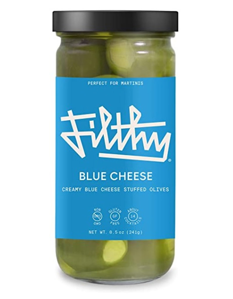 Filthy Blue Cheese Olives - Single 8oz Jar