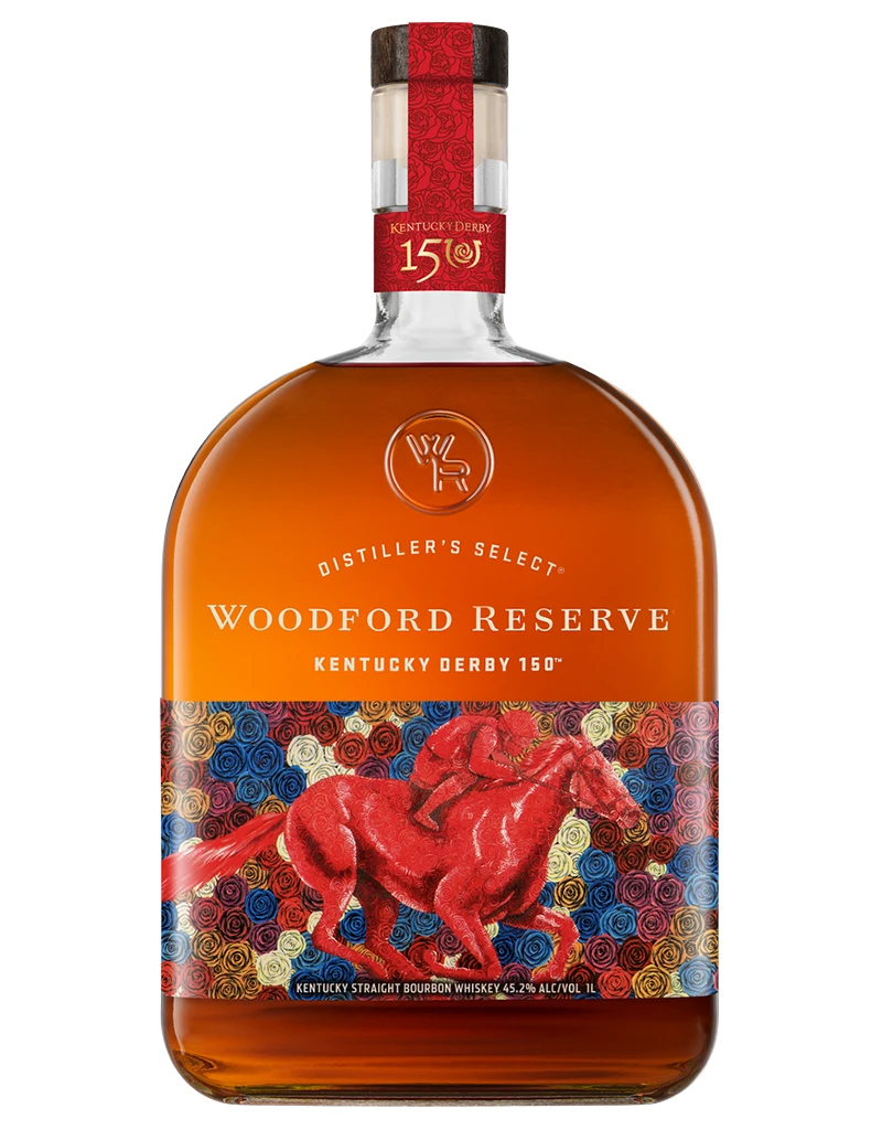 Woodford Reserve 150th Derby Bottle Kentucky Straight Bourbon Whiskey, Kentucky 1L