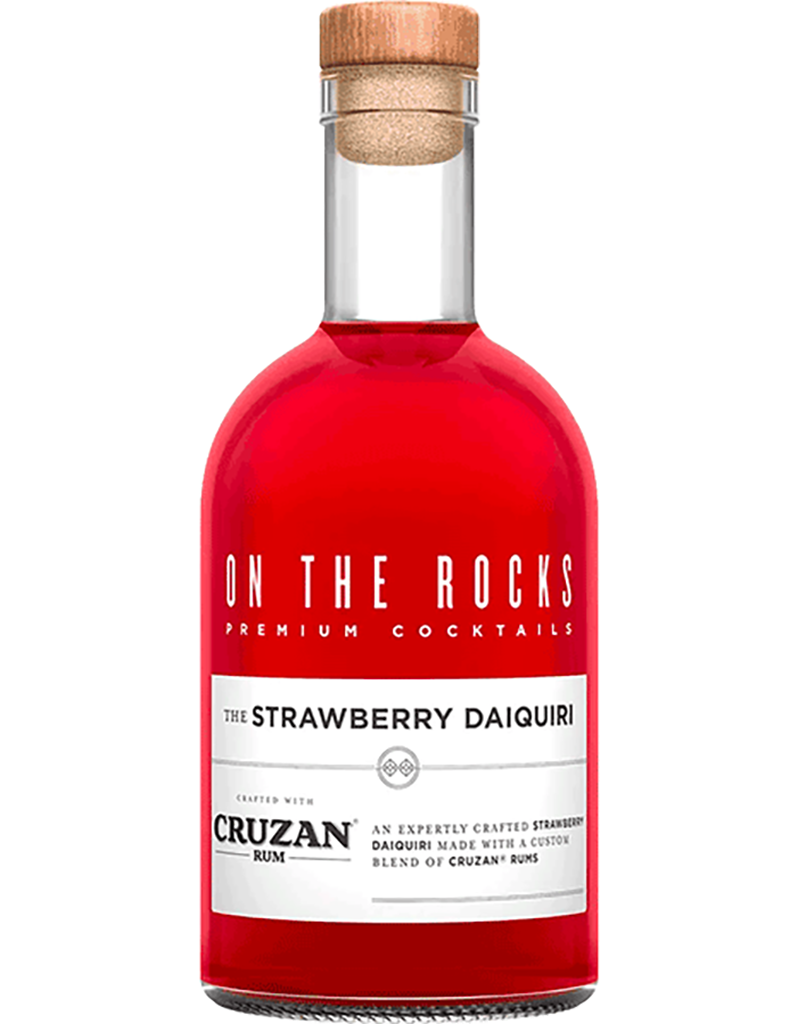 On The Rocks [OTR] Cruzan Rum® Strawberry Daiquiri Cocktail, Texas 375mL