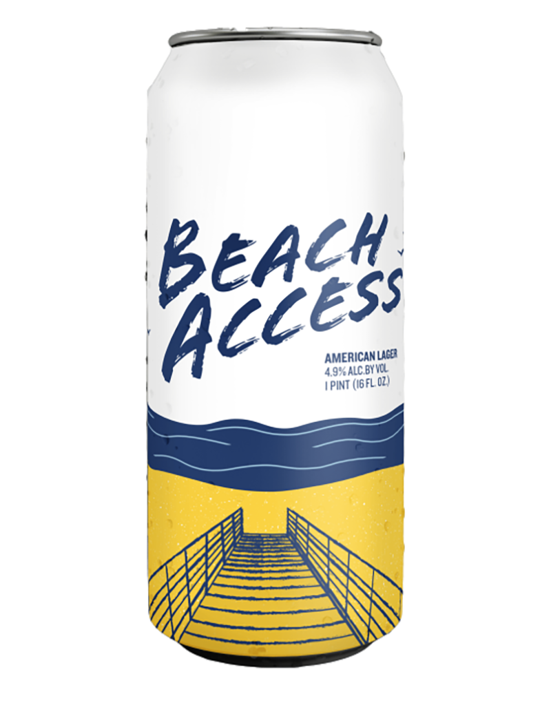 Civil Society Brewing 'Beach Access' Lager Beer, Florida  - Single 16oz Can