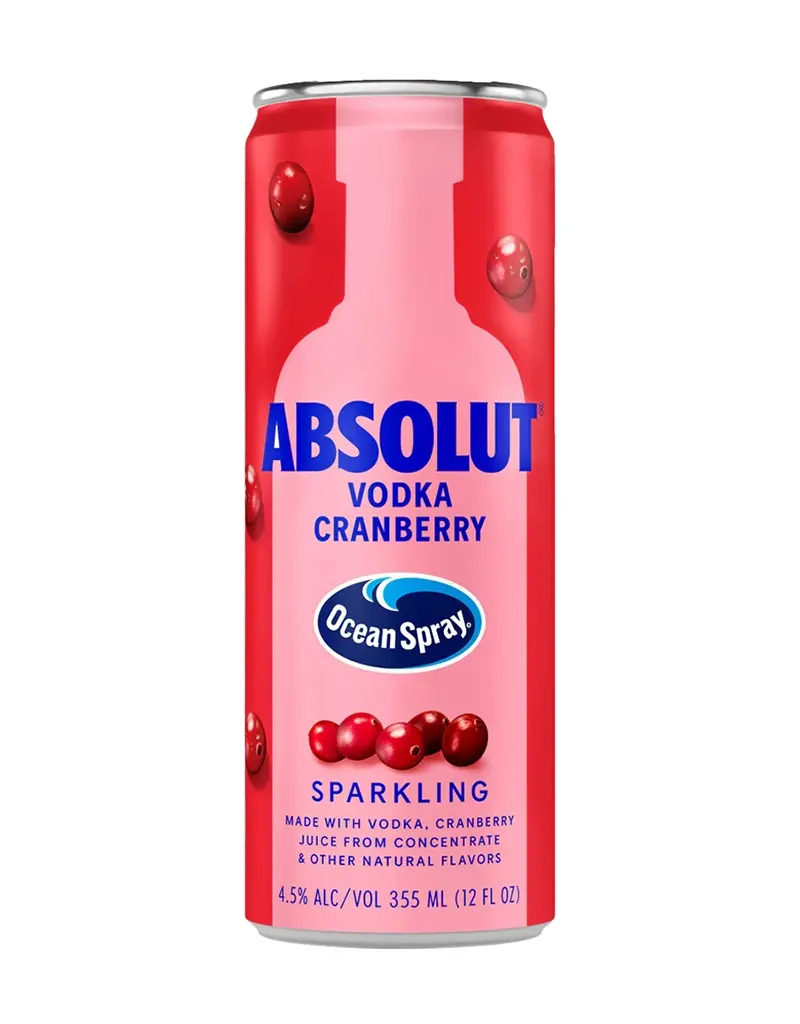 Absolut & Ocean Spray Cranberry Vodka Cocktail Variety Pack, Sweden - 8pk Cans
