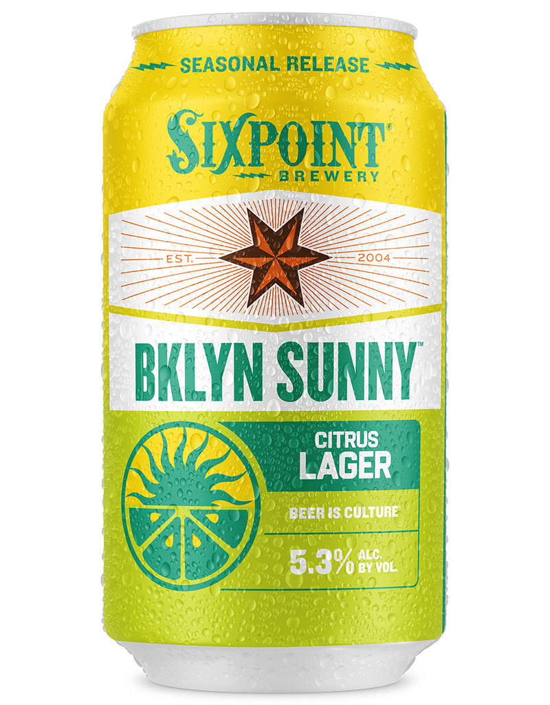 Sixpoint Brewing Co. BKLYN Sunny Citrus Lager, Brooklyn, New York - 6pk Cans