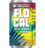 Ocean Republic Brewing Flo Cal Local Florida Lager, Stuart, Florida - Single 16oz Can