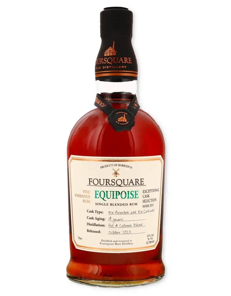 Foursquare Rum Distillery Equipoise Exceptional Cask Selection MARK XXV Single Blended Rum, Barbados