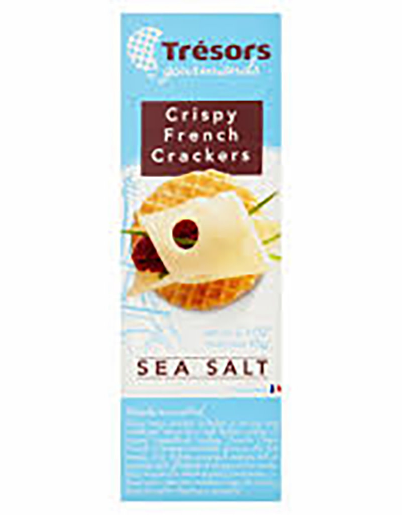 Trésors Gourmands Crispy Crackers with Sea Salt, France 3.3 oz