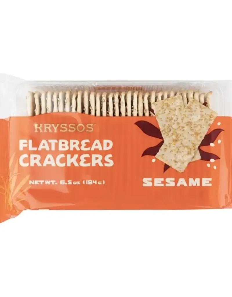 The Kryssos Co. Flatbread Sesame Crackers - Single 13.2oz Tray