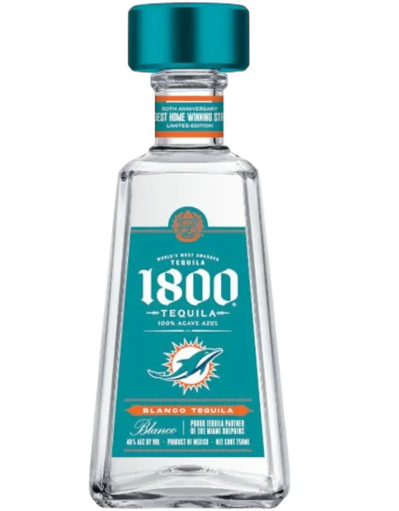 Casa Cuervo 1800 Miami Dolphins Edition Silver - Blanco Tequila, Jalisco, México