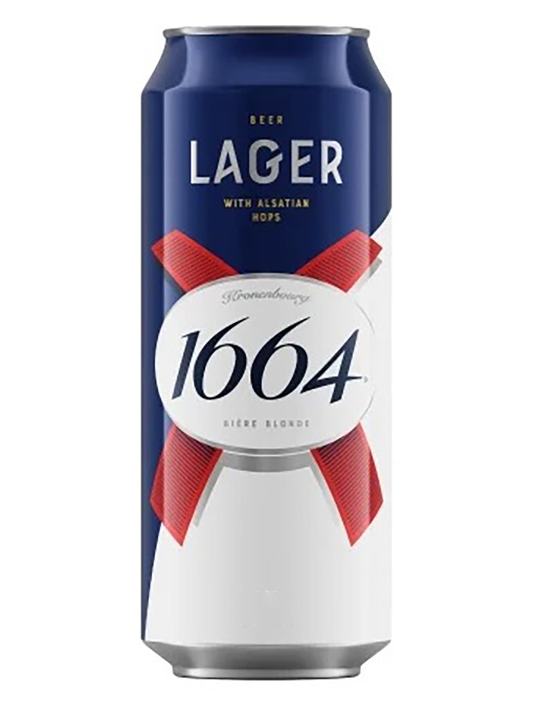 Kronenbourg 1664 Beer, France - Single 16.9oz Can