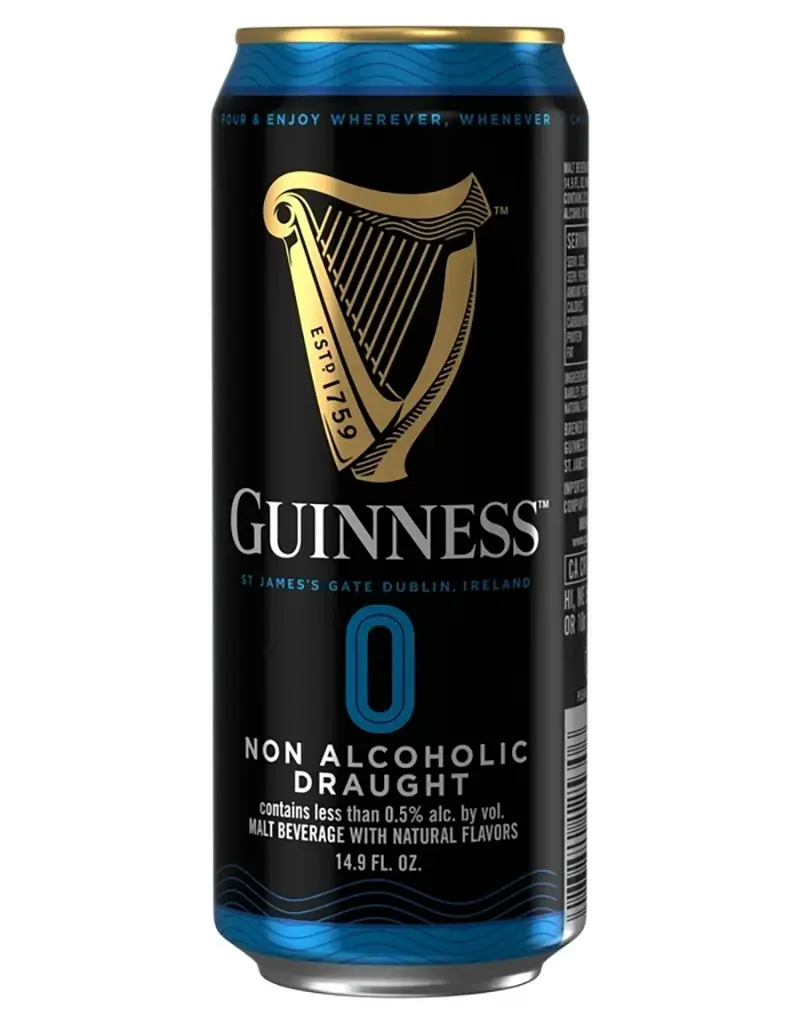 Guinness Guinness Zero 0.0 Draught Stout Beer, Ireland - Single 14.9oz Can [Non-Alcoholic]