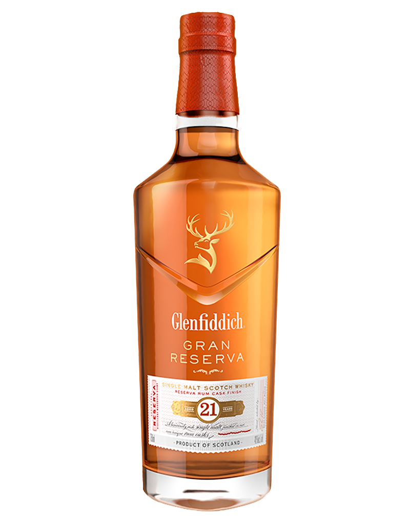 Glenfiddich Glenfiddich 21 Year Old Gran Reserva Caribbean Rum Cask Finish, Single Malt Scotch Whisky, Speyside, Scotland