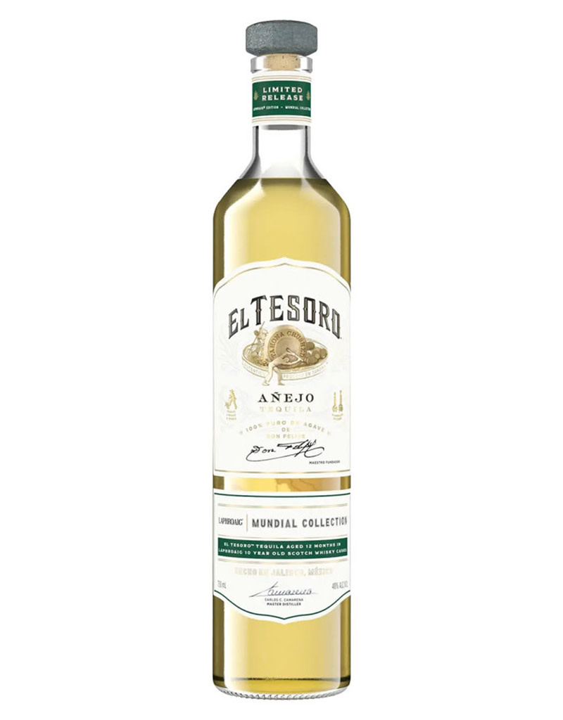 El Tesoro de Don Felipe Mundial Collection Laphroaig Casks Tequila Añejo, Jalisco, México