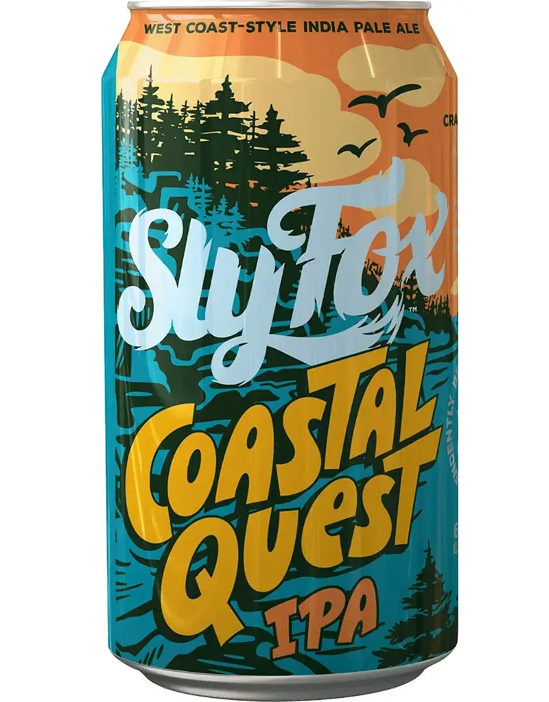 Sly Fox Brewing Co. Coastal Quest West Coast IPA Beer, Pennsylvania - 6pk Cans