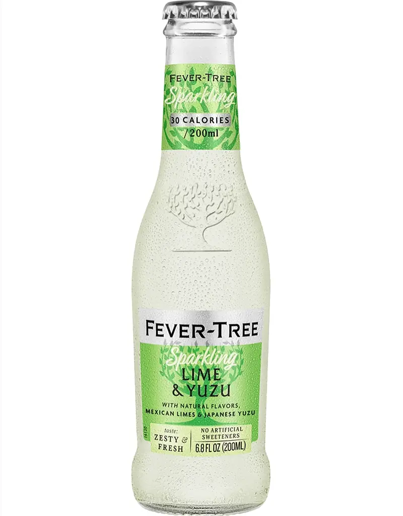 Fever Tree Lime & Yuzu Soda Water 200mL - 4pk Bottles