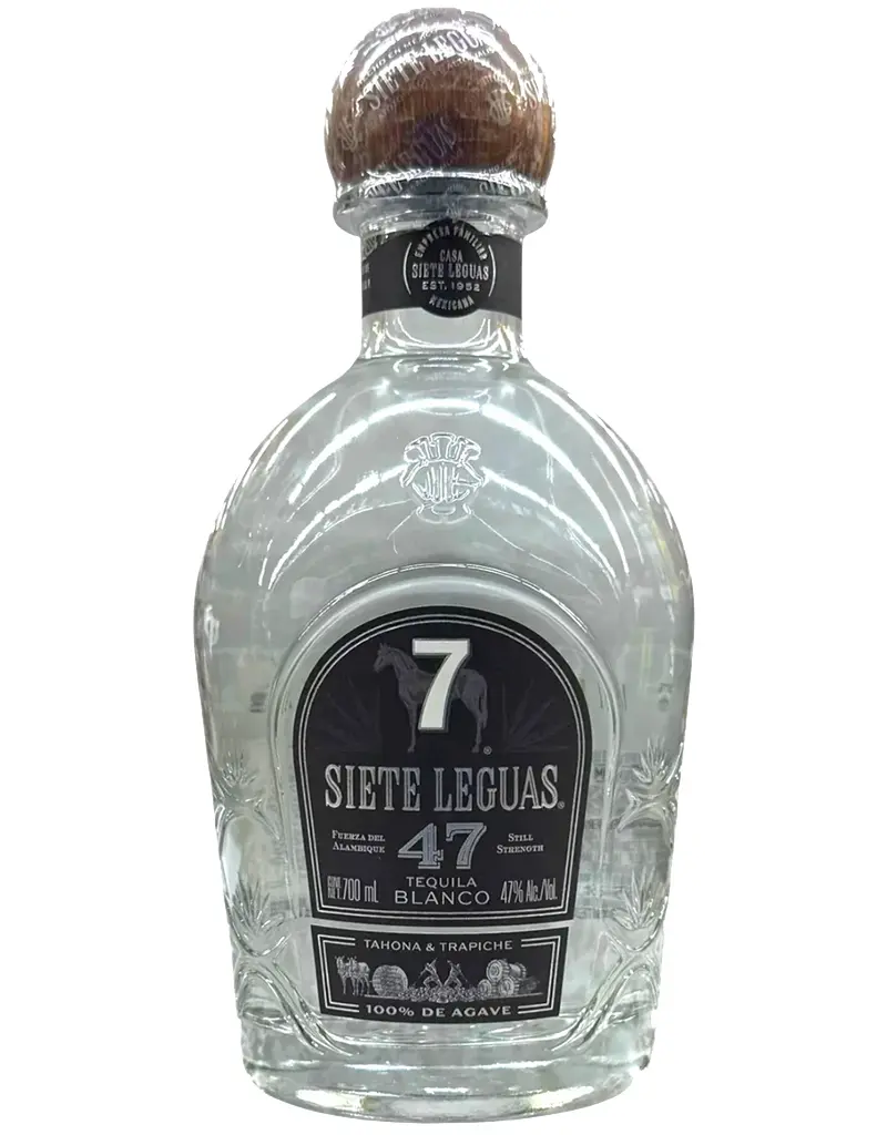 Siete 7 Leguas 47 Still Strength Tequila Blanco, Jalisco, México 700mL