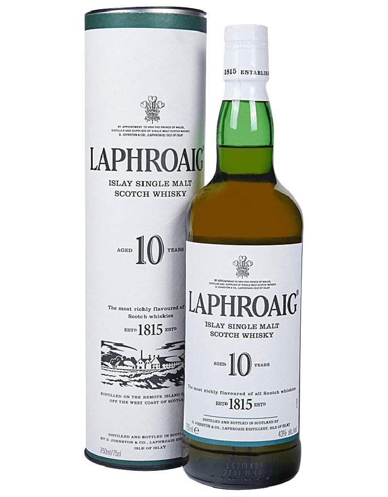 Laphroaig 10 Year Single Malt Scotch Whisky, Scotland