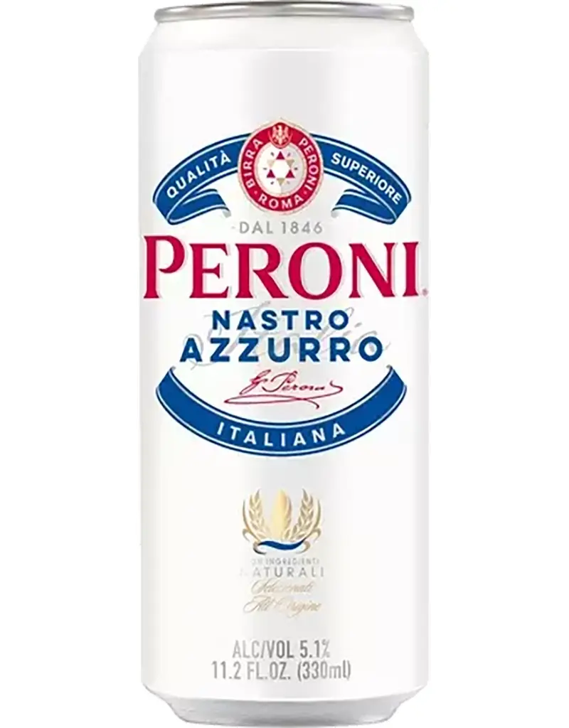 Peroni Nastro Azzurro Beer, Italy - 12pk Slim 12oz. Cans