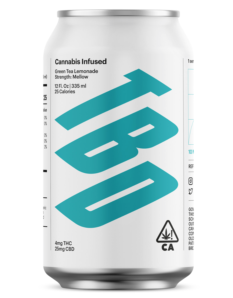 Studio TBD Cannabis Infused Green Tea Lemonade [4 THC / 25 CBD] - Single Can